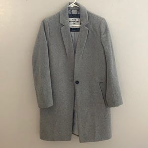 SuperDry Grey Pea Coat - SM